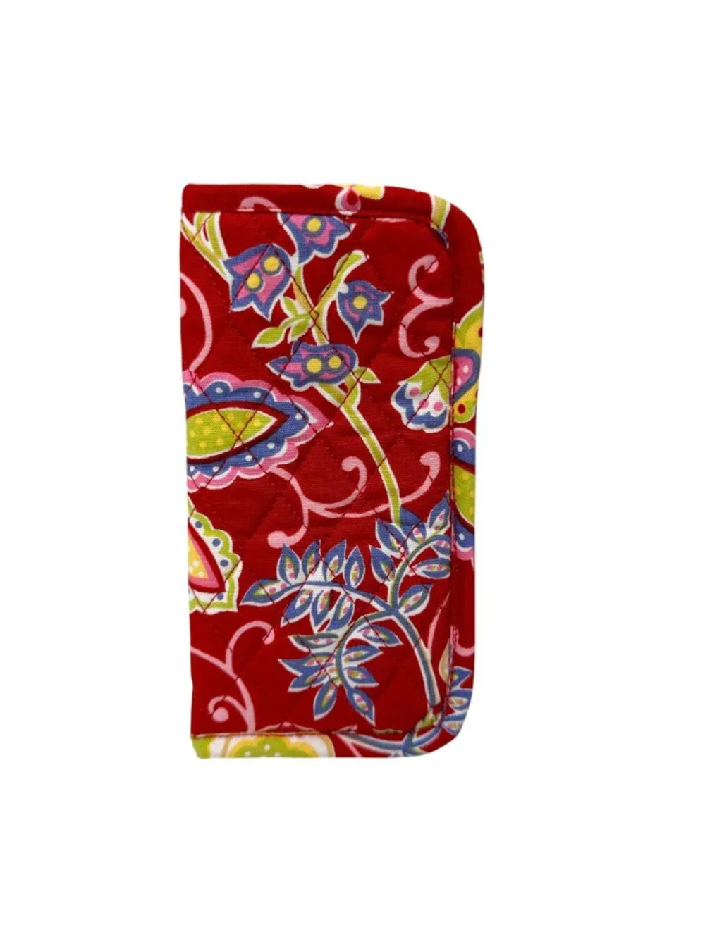 Quilted Keepers Eyeglass Cases Pair French Country Floral Red Yellow
